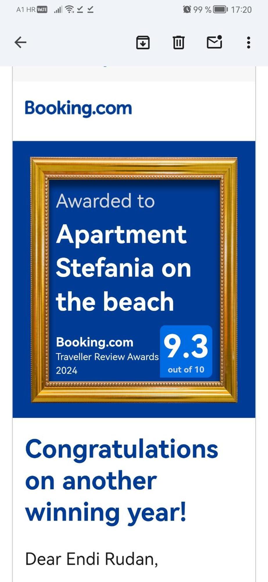 Apartment Stefania On The Beach Коромачно Екстер'єр фото